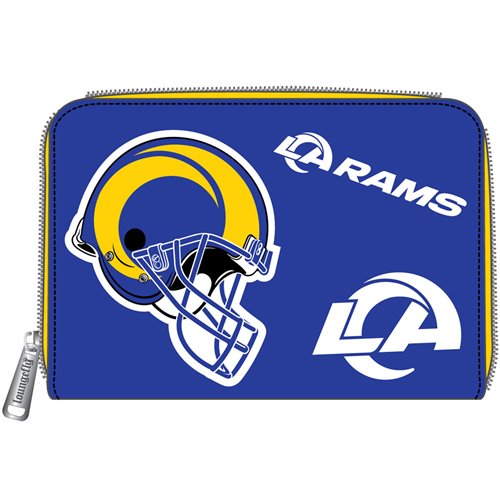 NFL Los Angeles Rams Patches Zip-Around Wallet