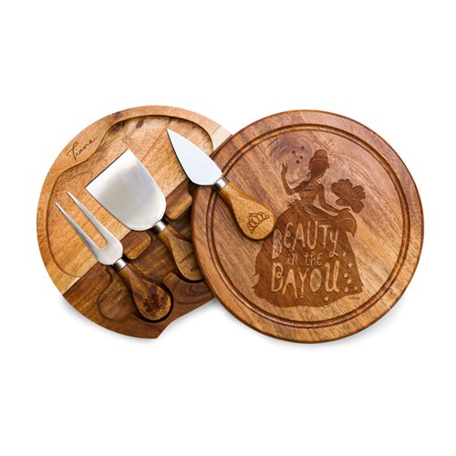 The Princess and the Frog Acacia Brie Cheese Cutting Board and Tools Set