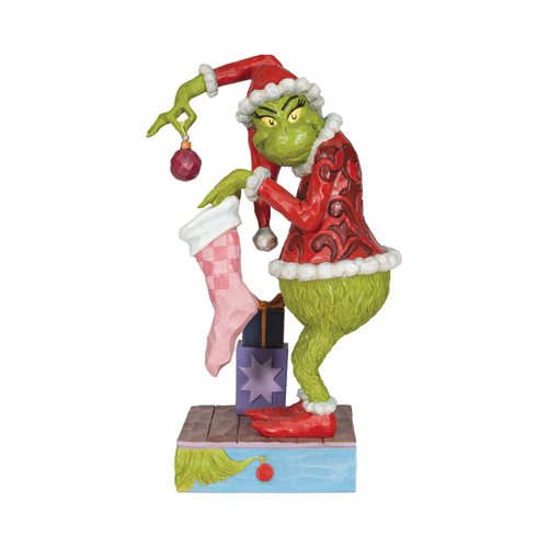 Dr. Seuss The Grinch Stealing Ornament by Jim Shore Statue