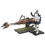 Star Wars Scout Trooper and Speeder Bike 1:12 Scale Model Kit