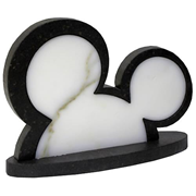 Mickey Mouse Abstract Mickey Ears White Stone Sculpture