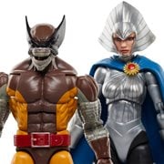 Wolverine 50th Anniversary Marvel Legends Wolverine and Lilandra Neramani 6-Inch Action Figure 2-Pack, Not Mint