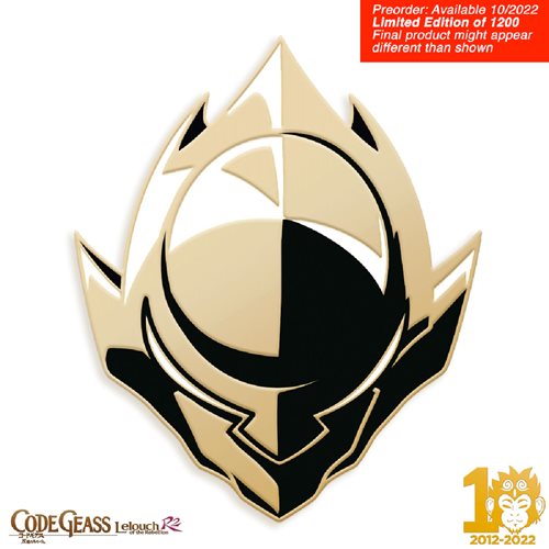 Code Geass Limited Edition Zero's Helmet Pin