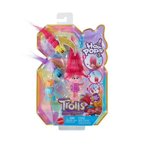 Trolls 3 Band Together Hair Pops Queen Poppy Feature Doll