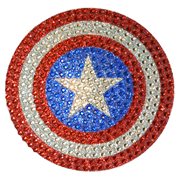 Captain America Logo Crystal Studded Decal