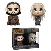 Game of Thrones Jon Snow and Daenerys Targaryen Vynl. Figure 2-Pack