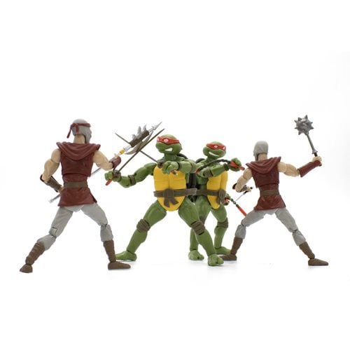 Teenage Mutant Ninja Turtles Classic Comic BST AXN 5-Inch Action Figure Box 1 Set of 4 - Previews Ex