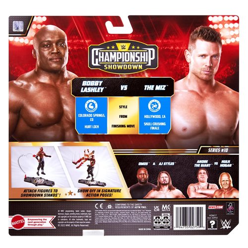 WWE Championship Showdown Series 10 The Miz vs Bobby Lashley Action Figure 2-Pack