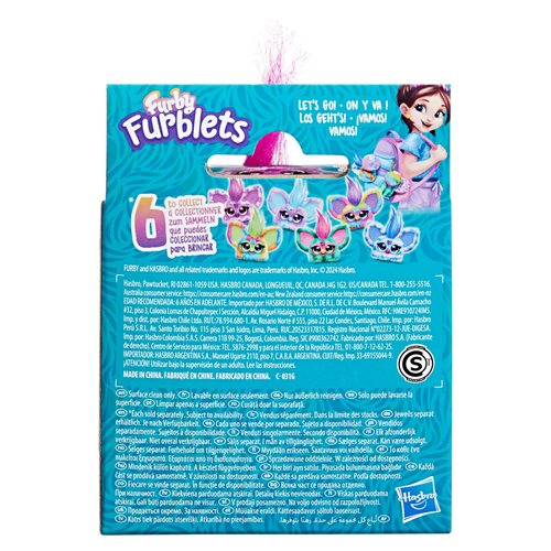 Furby Furblets Hip-Bop Pink and Purple Plush
