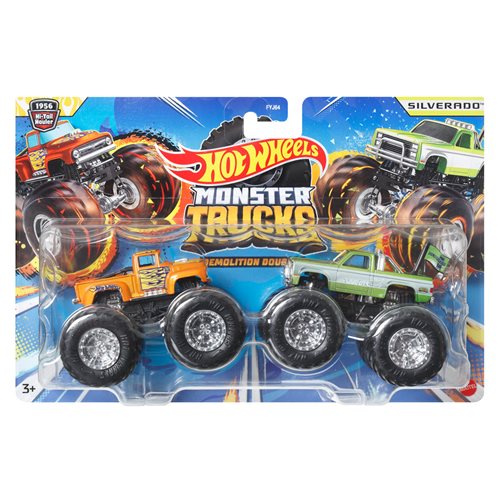 Hot Wheels Monster Trucks Demolition Doubles 1:64 Scale Vehicle 2-Pack 2024 Mix 1 Case of 8
