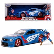 Captain America 2006 Ford Mustang GT 1:24 Vehicle & Figure