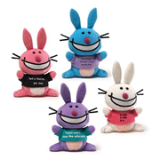 It's Happy Bunny 6-Inch Beanbag Plush Case
