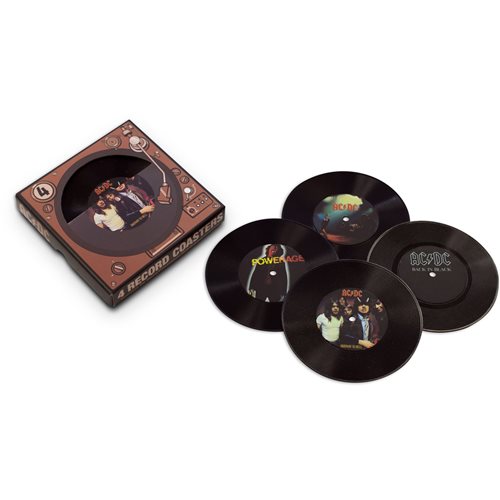 AC/DC Record Coaster 4-Piece Set