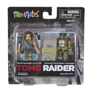 Tomb Raider Battle Damaged Lara & Raider Scavenger Minimates