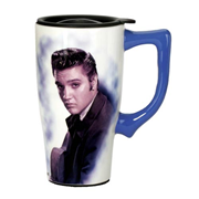 Elvis Presley Portrait 18 oz. Ceramic Travel Mug with Handle