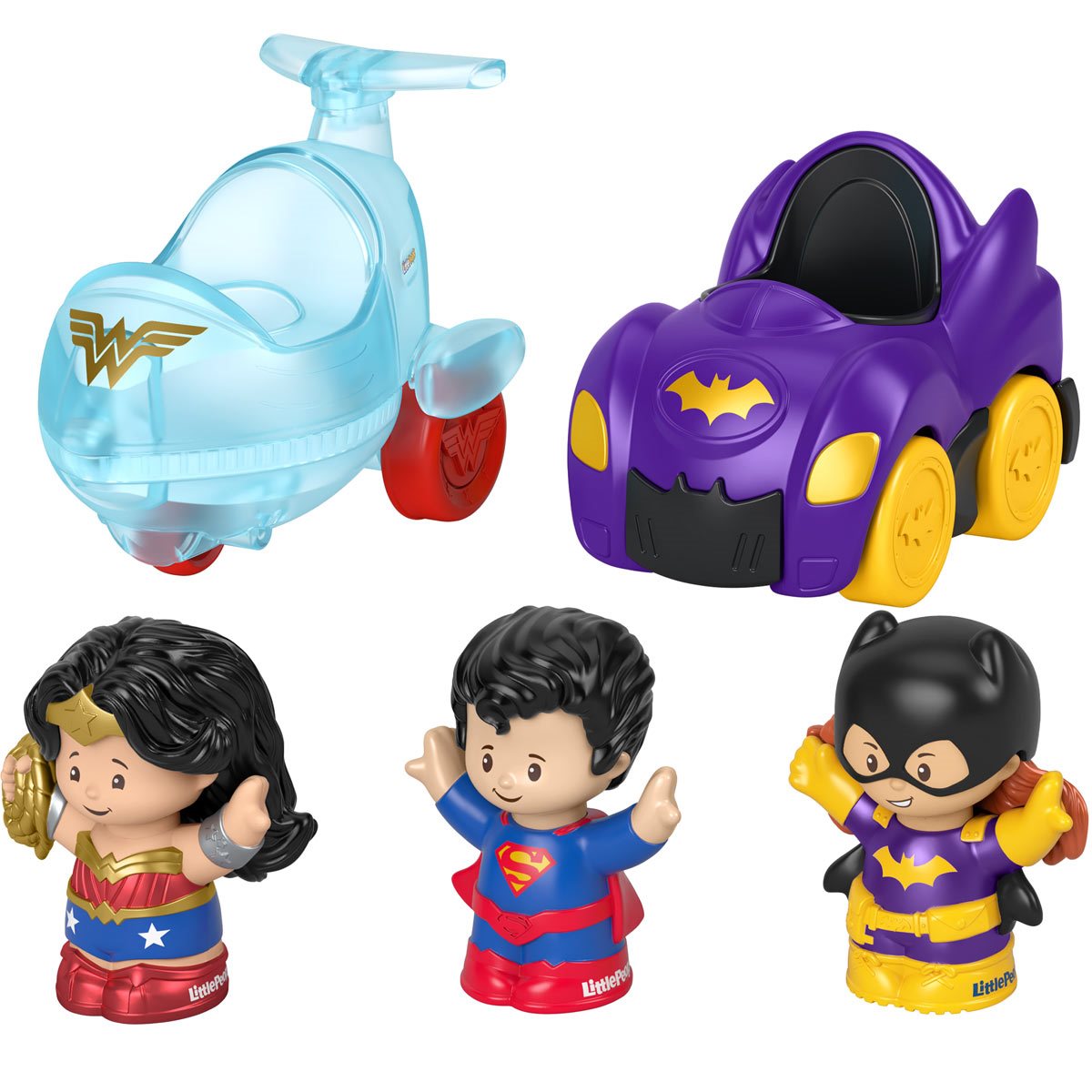 Batman Toy Vehicle and Figure Gift Set for Toddlers and Preschool Kids Ages 1 to 5 Years Fisher-Price Little People DC Super Friends Crime Fighting Gift Set