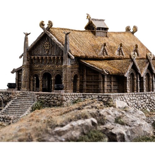 The Lord of the Rings The Golden Hall of Edoras Environment Statue