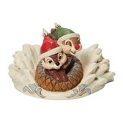 Disney Traditions Chip and Dale Sledding Saucer Statue