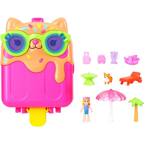 Polly Pocket Kitty Popsicle Resort Compact Playset