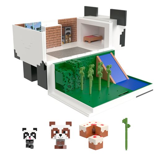 Minecraft Mob Head Minis Panda Playhouse Playset