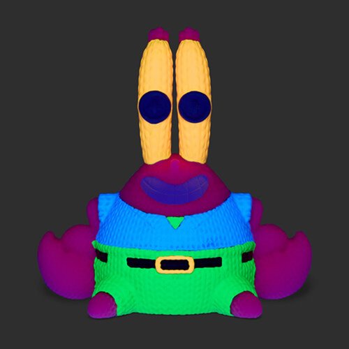 SpongeBob SquarePants Mr. Eugene Krabs #450 Black Light Handmade by Robots Vinyl Figure