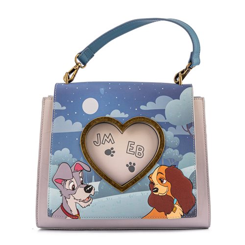 Lady and the Tramp Heart Paw Prints Crossbody Purse