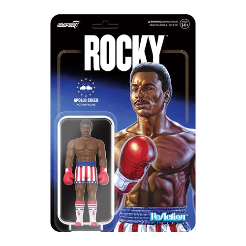 Rocky I Apollo Creed Boxing 3 3/4-Inch ReAction Figure