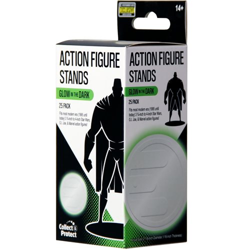 Action Figure Stands 25-Pack - Glow-in-the-Dark