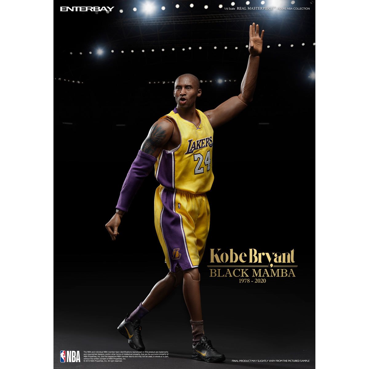 BRAND NEW Los Angeles Lakers Kobe Bryant Black Mamba Custom 