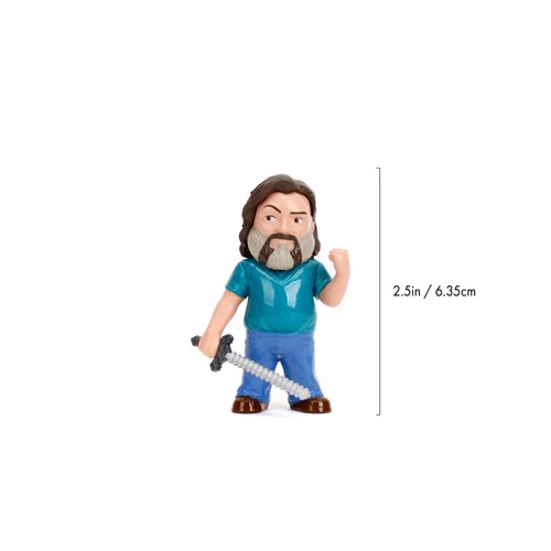 A Minecraft Movie Wave 1 MetalFigs 2 1/2-Inch Die-Cast Metal Mini-Figure 4-Pack