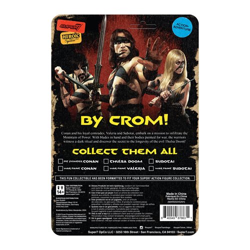 Conan the Barbarian Subotai (War Paint) 3 3/4-Inch ReAction Figure