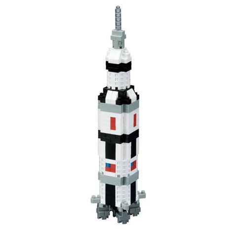 Saturn V Rocket Nanoblock Sight to See Constructible Figure