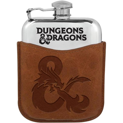 Dungeons & Dragons 6 oz. Flask with Leather Pouch