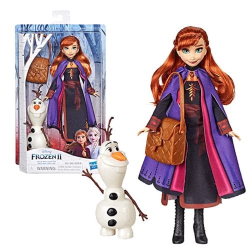 Frozen 2 Anna Doll with Buildable Olaf Figure