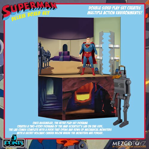 Superman (1941): The Mechanical Monsters 5 Points Deluxe Boxed Set