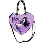 Elvira Black Heart Web Purse Bag