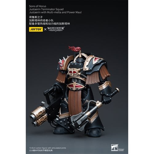 Joy Toy Warhammer 40,000 Sons of Horus Justaerin Terminator Squad with Multi-melta 1:18 Scale Action