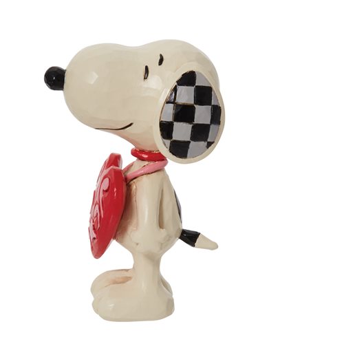 Peanuts Snoopy Wearing Heart Sign by Jim Shore Statue