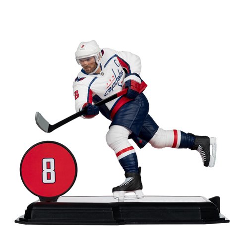 NHL SportsPicks Washington Capitals Alexander Ovechkin White Jersey 7-Inch Posed Figure