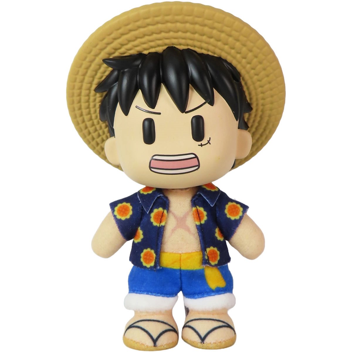 One Piece Luffy Dressrosa Outfit FigureKey 4 1/2-Inch Moveable Plush