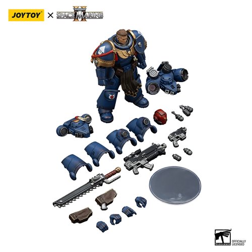 Joy Toy Warhammer Space Marine II Ultramarines Sergeant Gadriel Collectors Edition 1:18 Scale Action