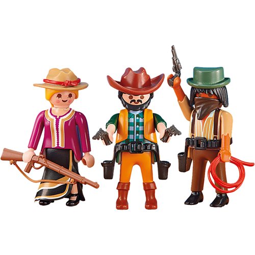 Playmobil 6278 Western 2 Cowboys and Cowgirl Action Figures