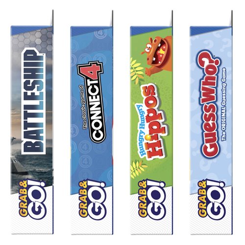Hasbro Grab and Go! Bundle - 4 Pack of Travel Games