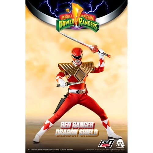 Mighty Morphin Power Rangers Dragon Shield Red Ranger 1:6 Scale Action Figure - Previews Exclusive