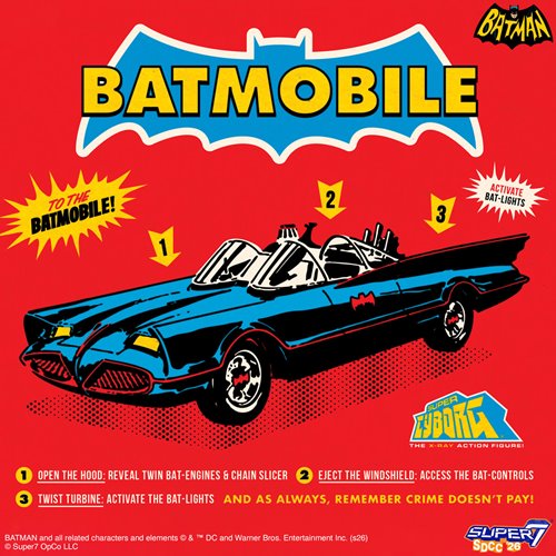 Batman Classic TV Series Batmobile (Color) Super Cyborg Vehicle