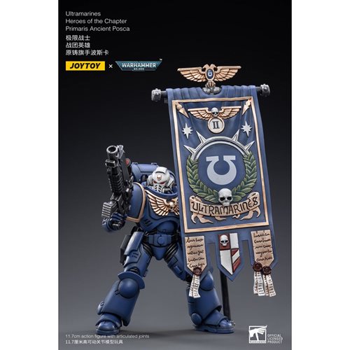 Joy Toy Warhammer 40,000 Ultramarines Heroes of the Chapter Primaris Ancient Posca 1:18 Scale Action