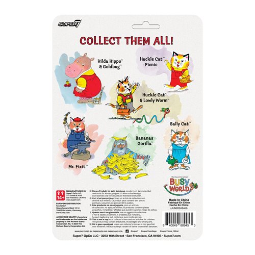 Richard Scarry Sally Cat 3 3/4-Inch ReAction Figure