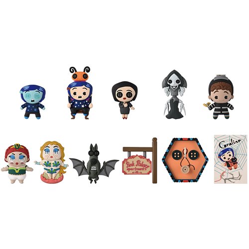Coraline Series 5 3D Foam Bag Clip Random 6-Pack