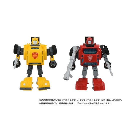 Transformers Missing Link C-09 Cybertron Heroes Anime Bumblebee and Cliffjumper Set