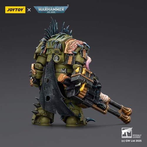 Joy Toy Warhammer 40,000 Death Guard Blightlord Terminator 1 Reaper Autocannon & Bubotic Blades 1:18